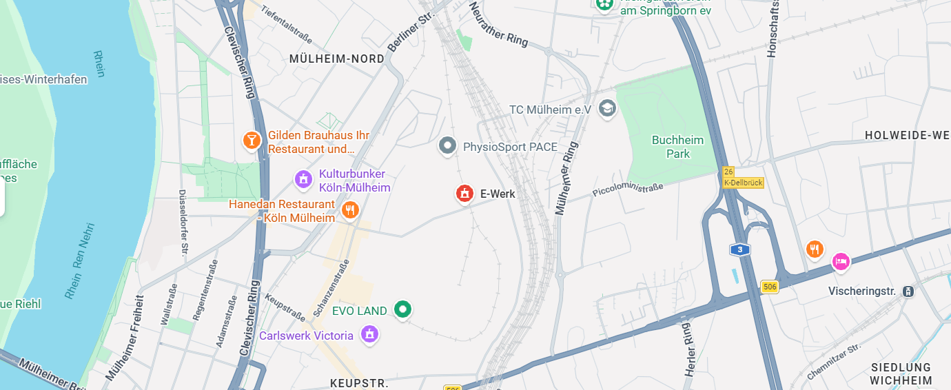 E-Werk location map