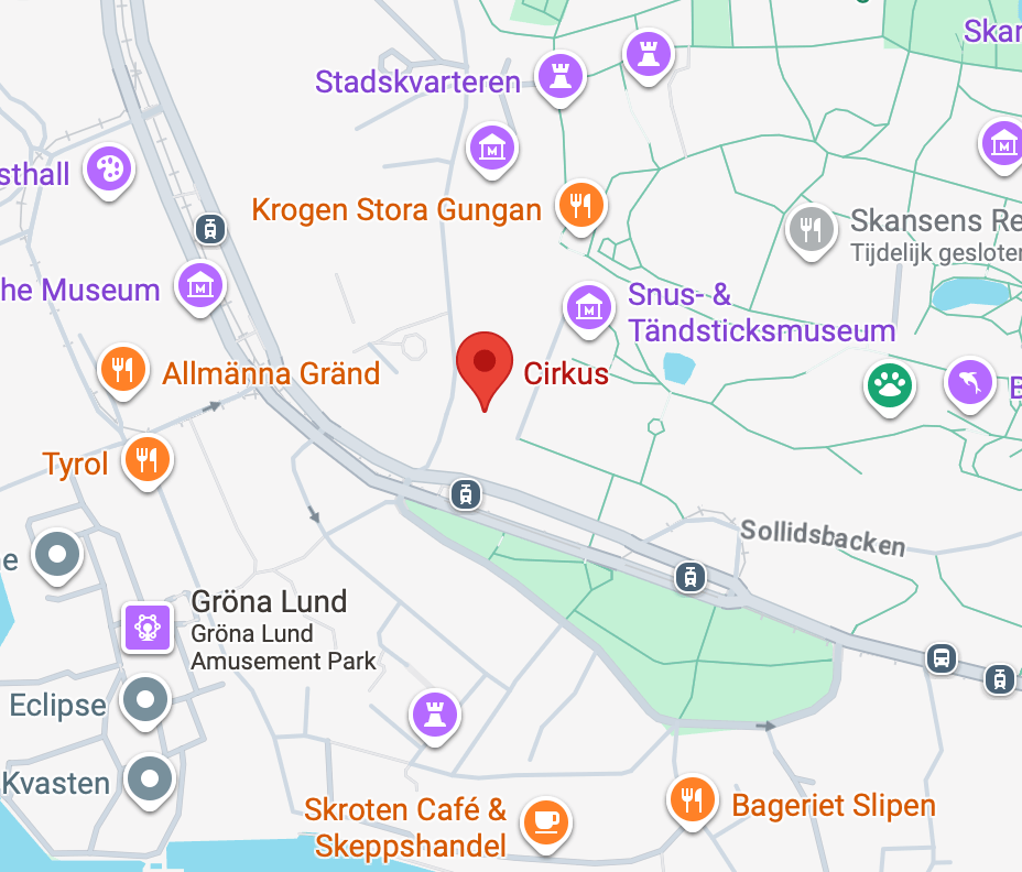 Cirkus Stockholm location map