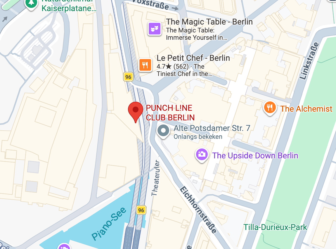Punch Line Club Berlin location map