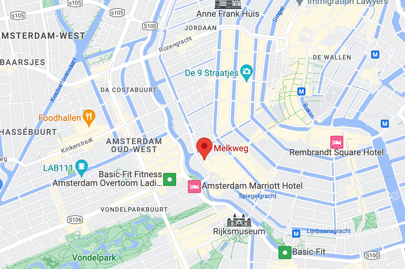 Melkweg location map