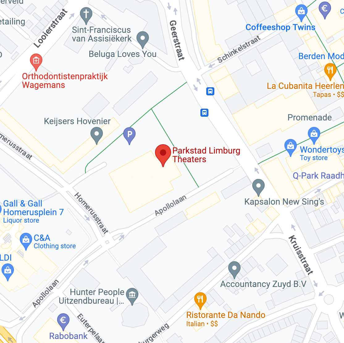 PLT location map