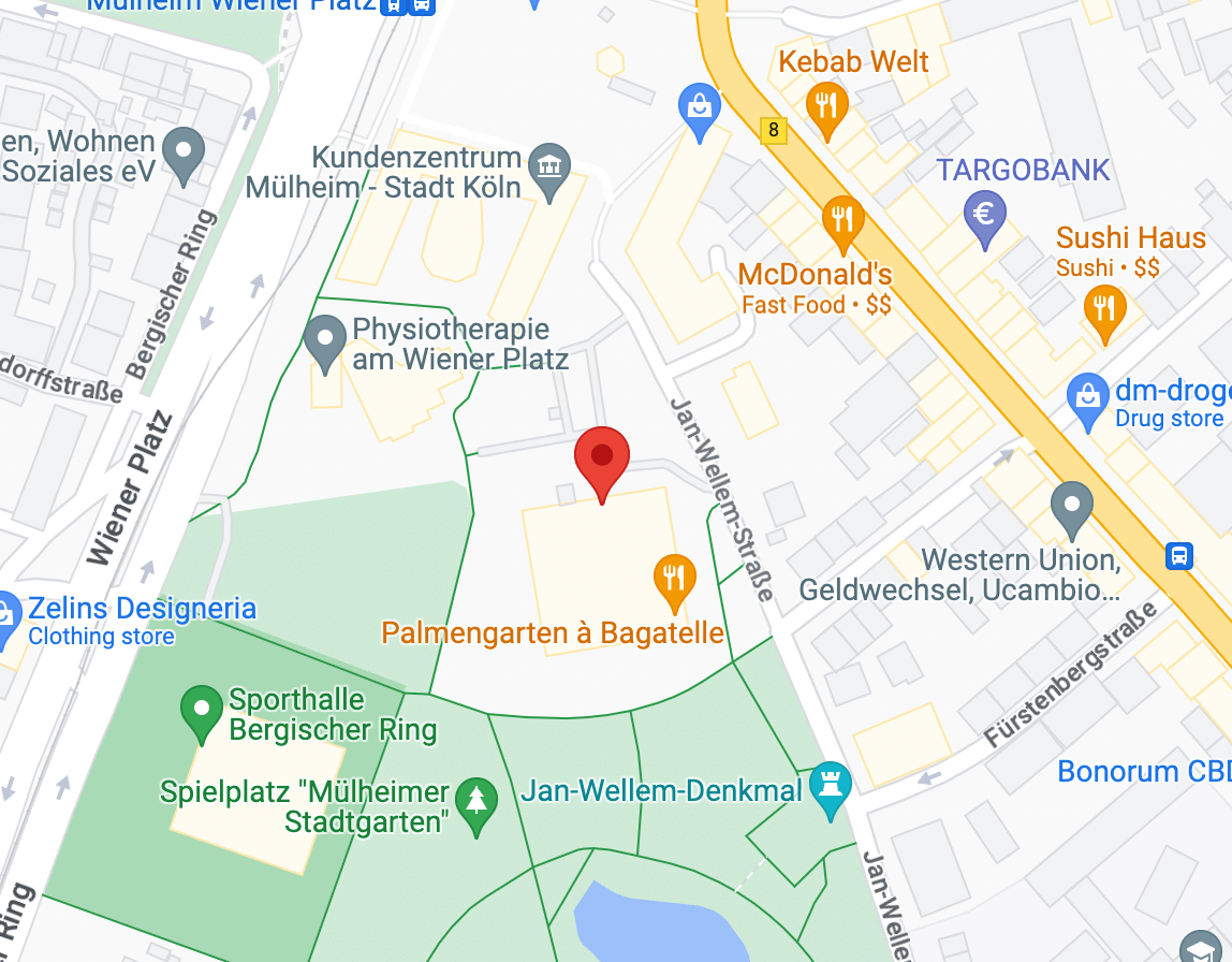 Stadthalle Köln location map