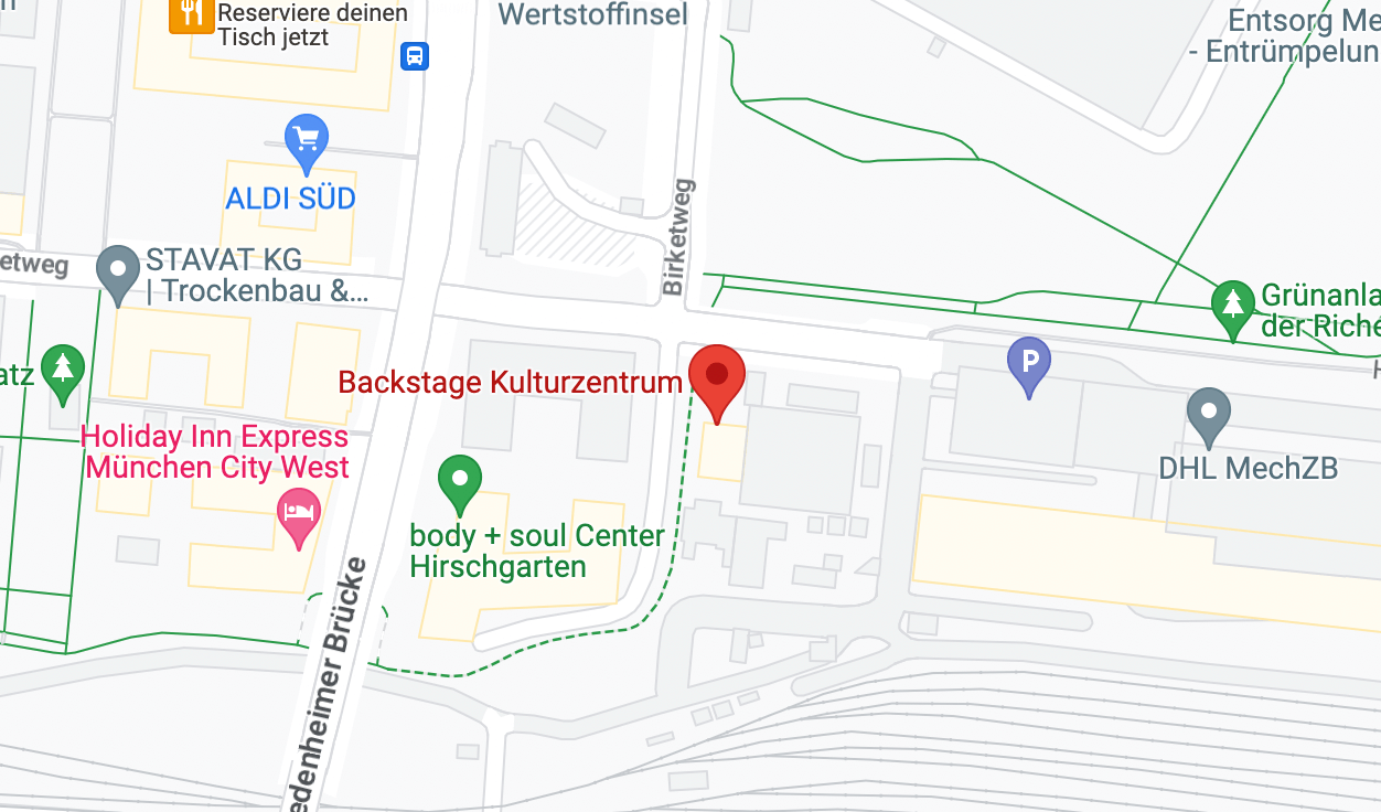 Backstage Kulturzentrum location map