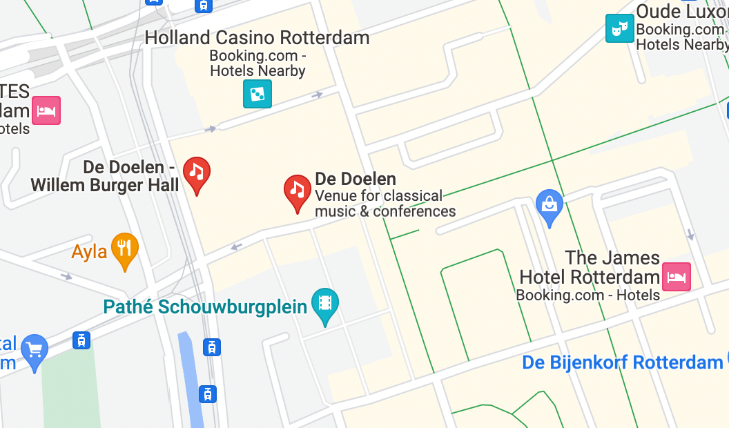 De Doelen location map