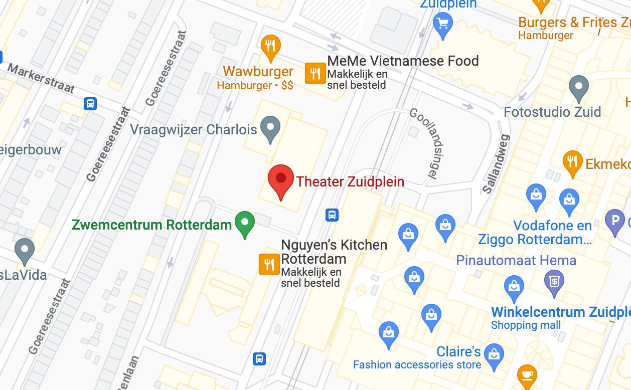 Theater Zuidplein location map