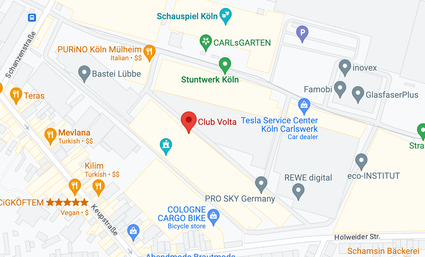 Club Volta location map