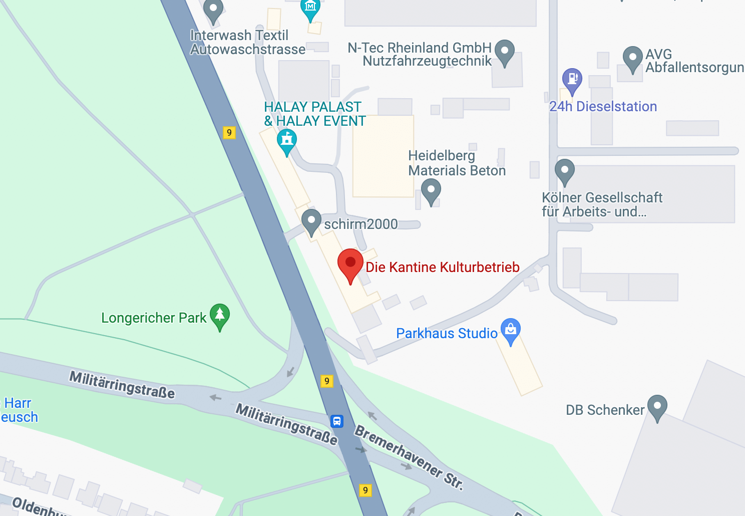 Die Kantine location map