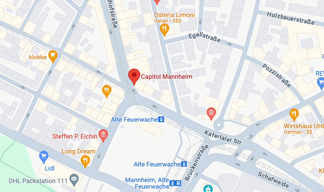 Capitol Mannheim location map