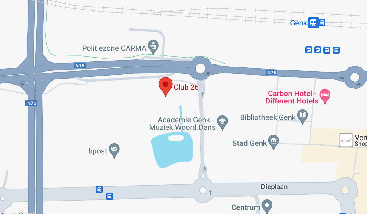 Club 26 location map