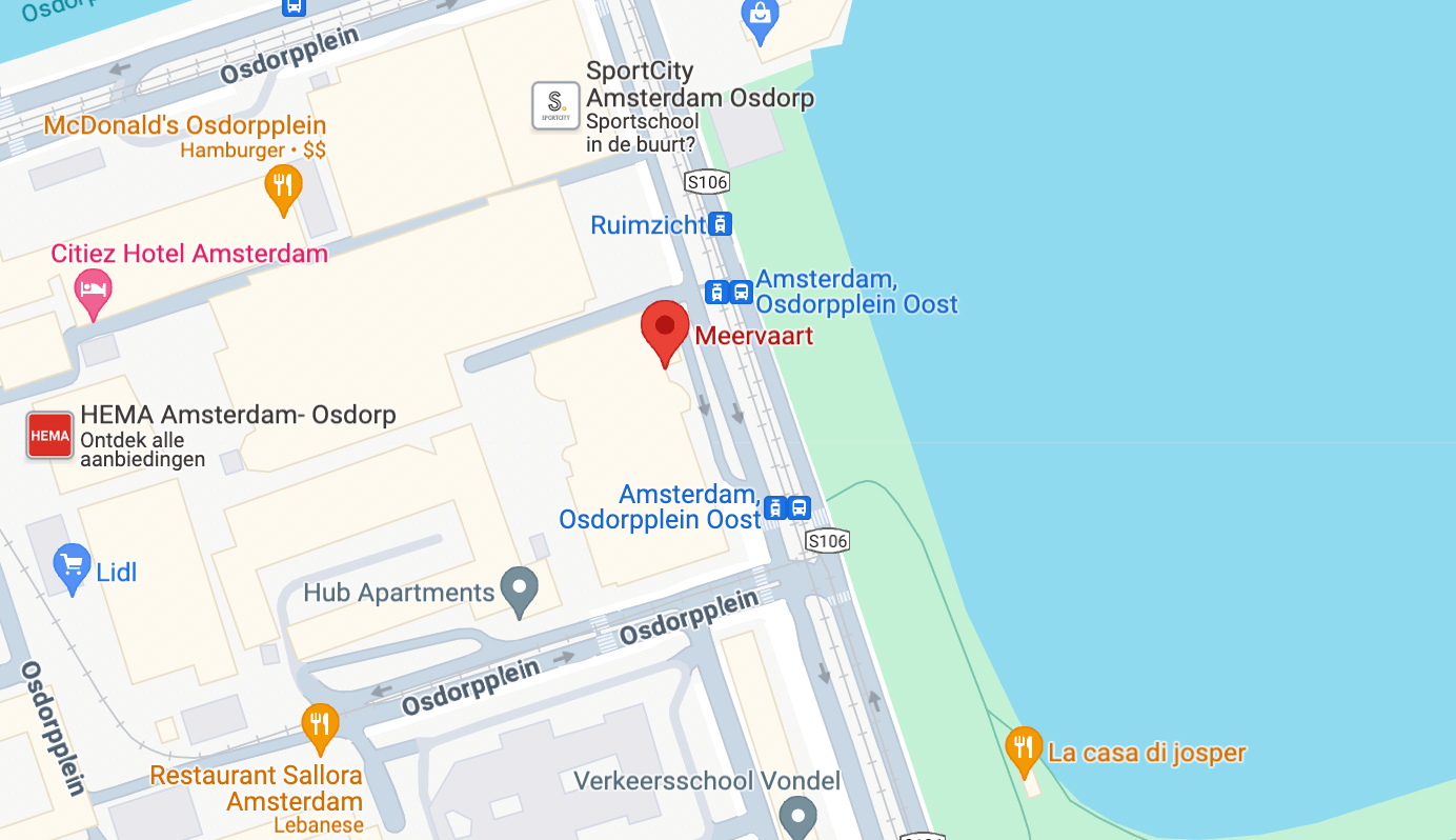 Meervaart location map