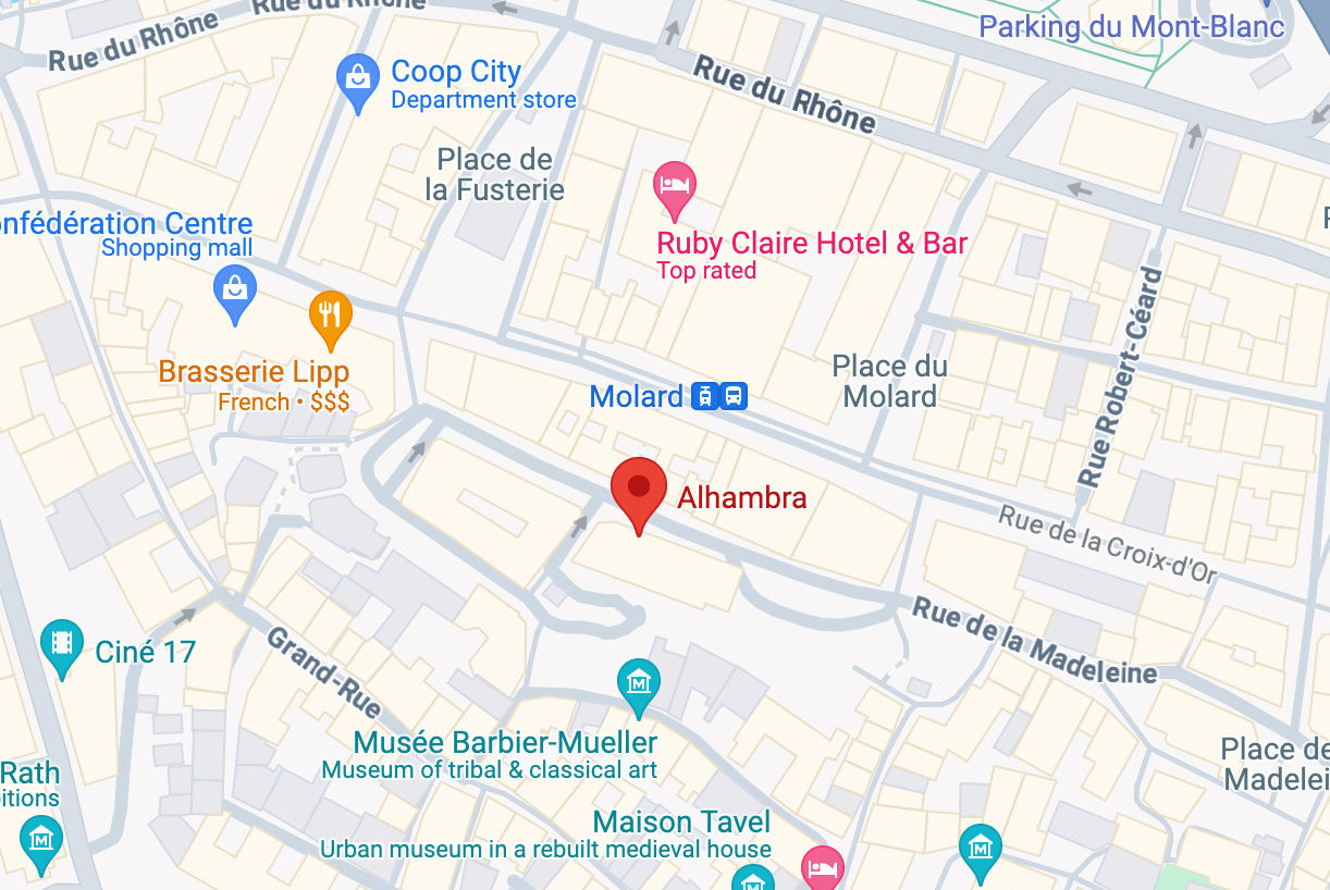 Alhambra location map