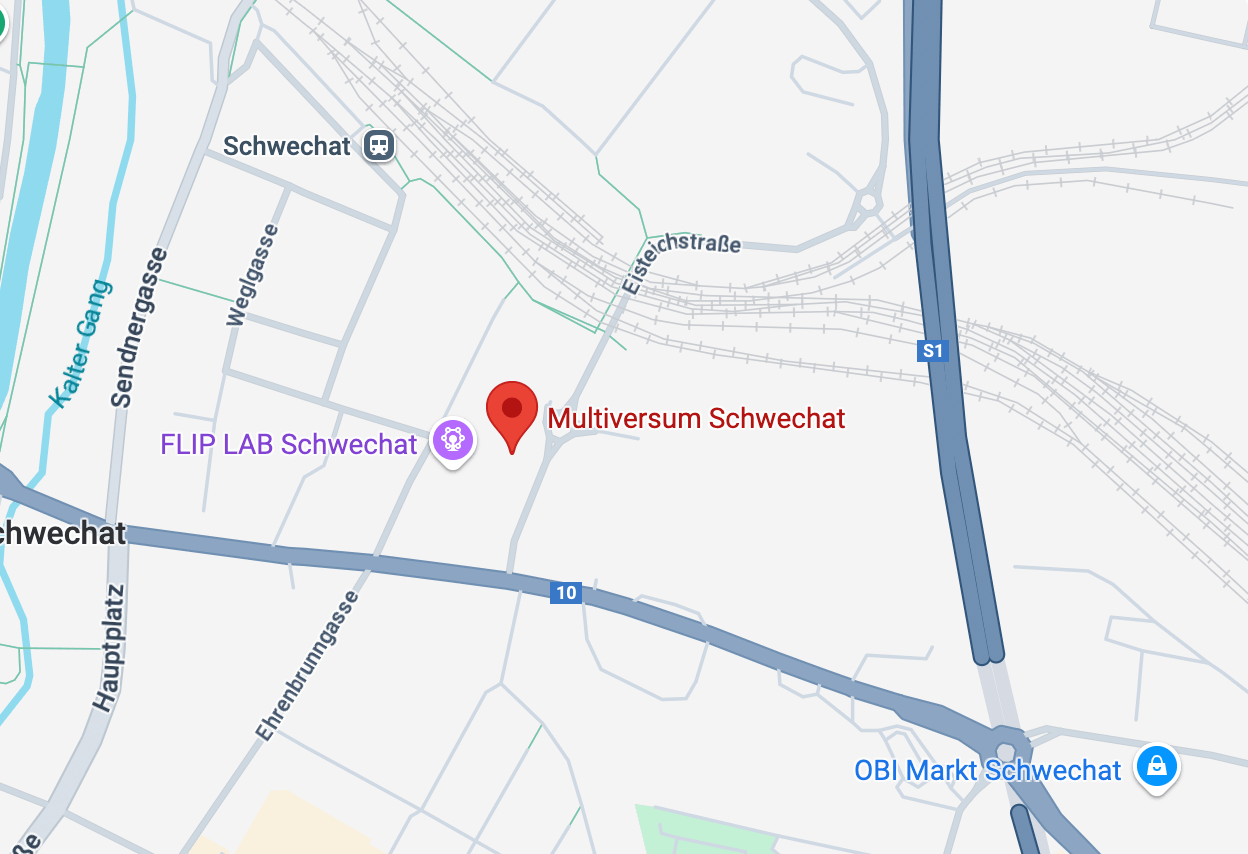 Multiversum Schwechat location map