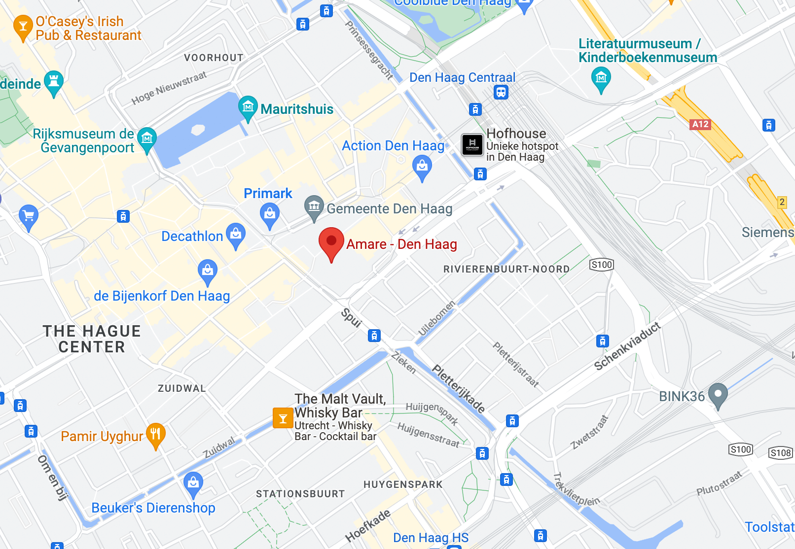 Amare location map