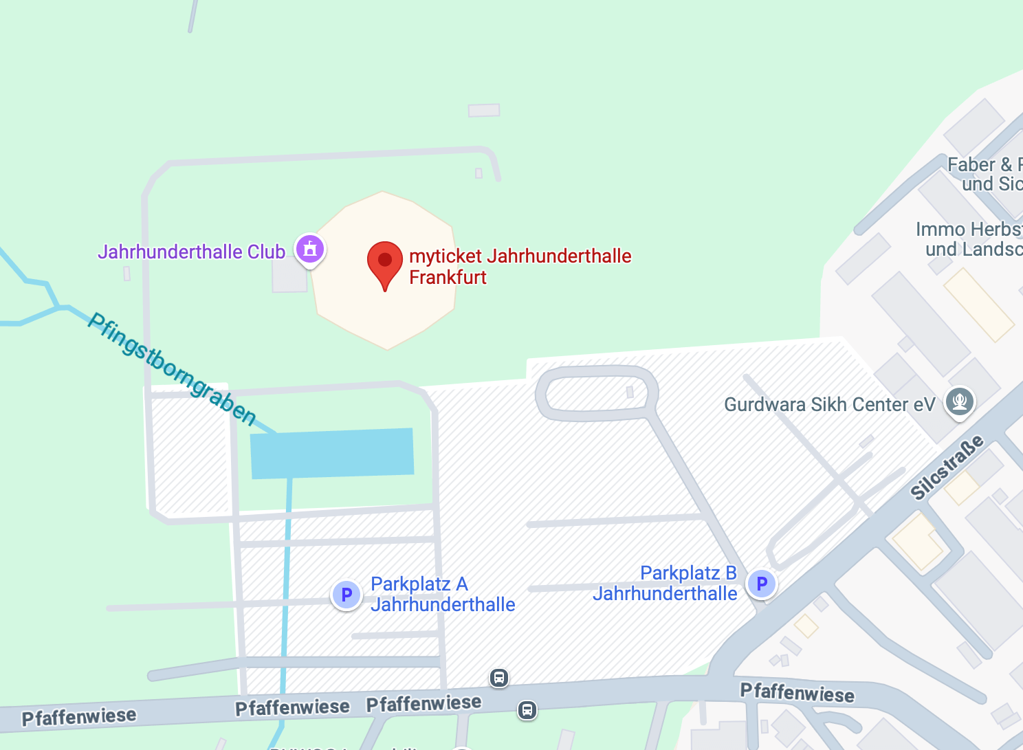Jahrhunderthalle location map