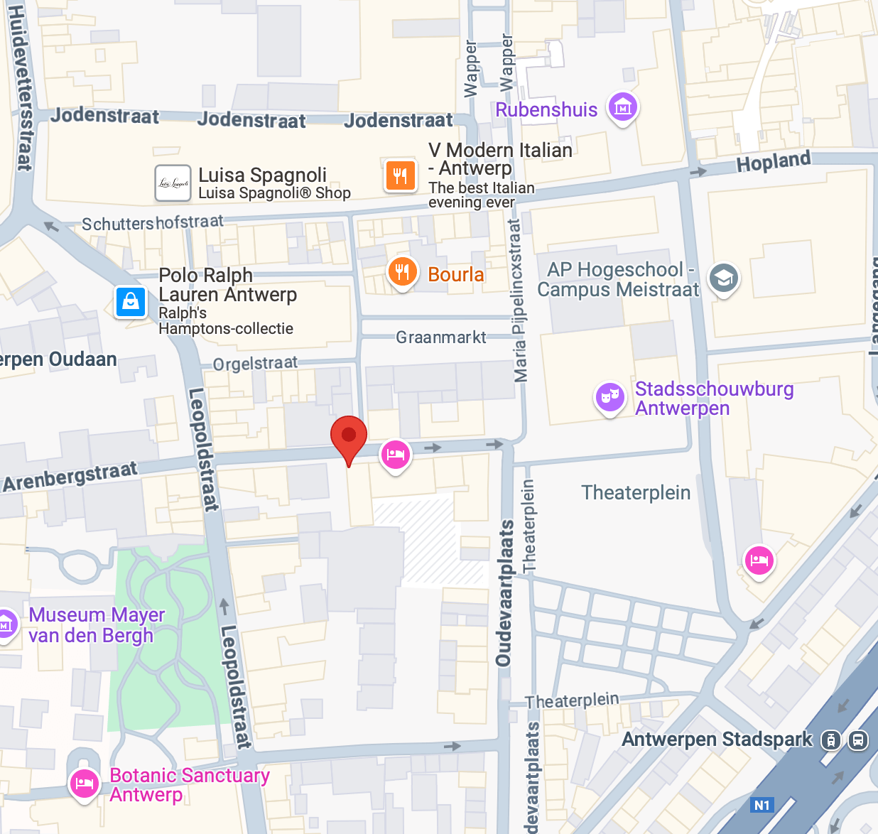 Arenberg location map