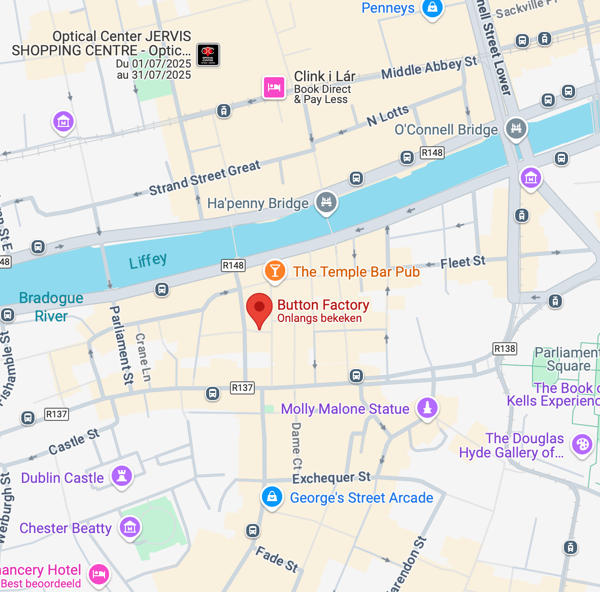 The Button Factory location map
