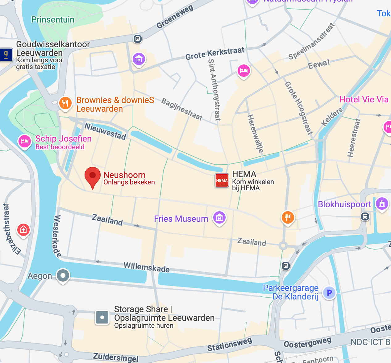 Neushoorn Café location map
