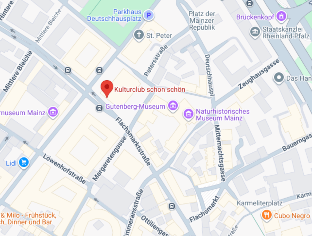 Kulturclub schon schön location map