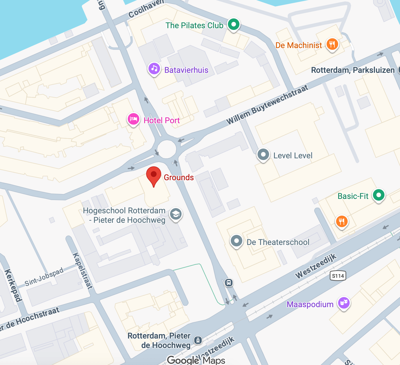 Grounds location map