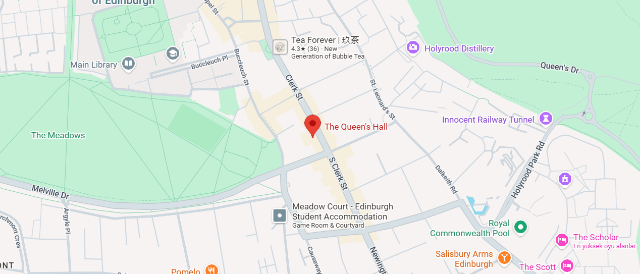 The Queen's Hall location map