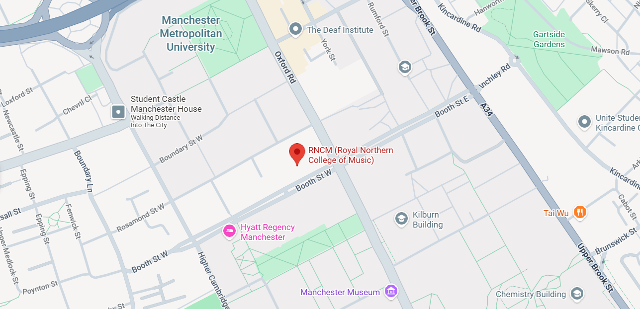 RNCM location map